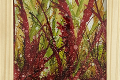 ‘Under the Surface’ 6x6 alcohol ink on tile, resin finish 165-